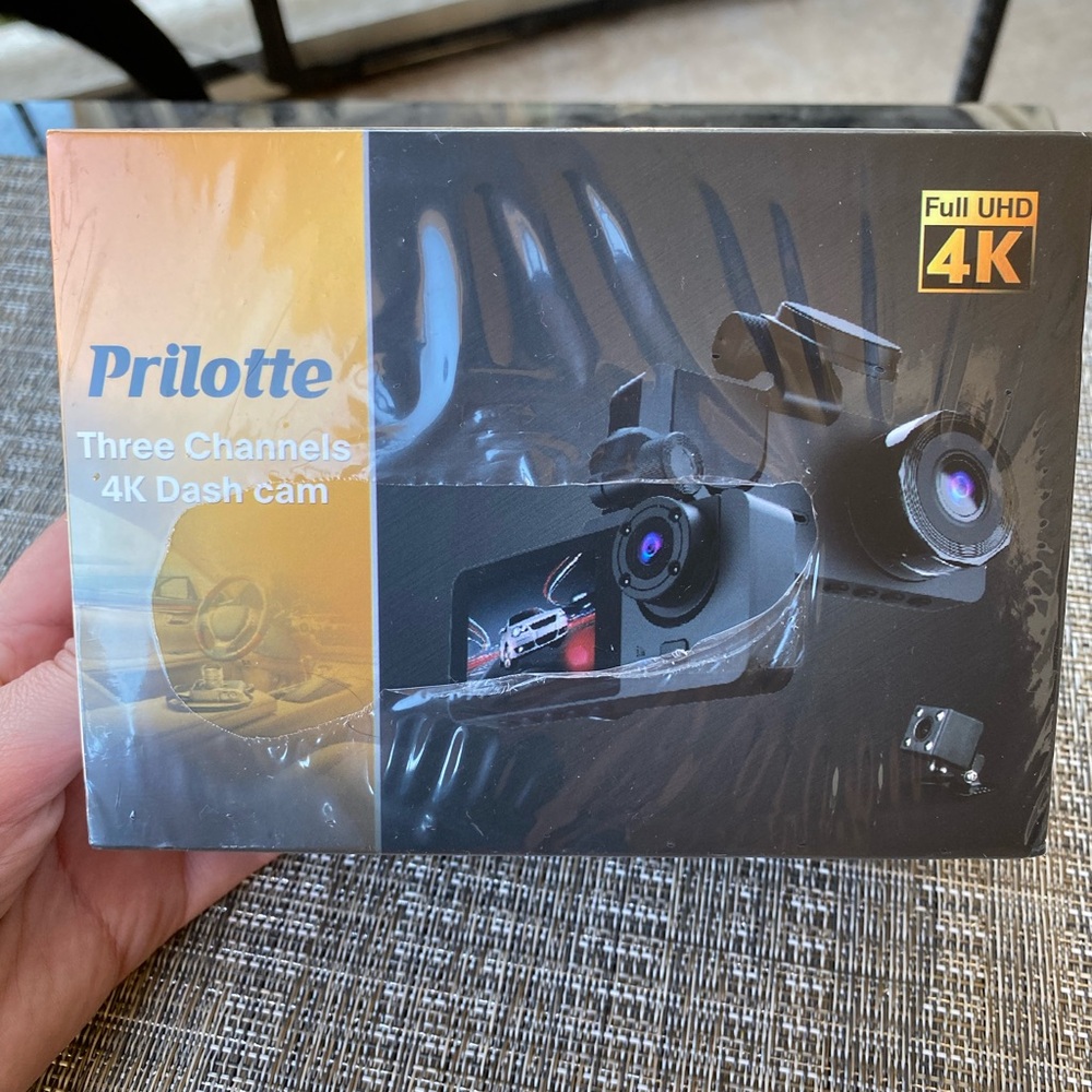 Prilotte 4K Dash Cam with Three Channels